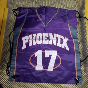 Phoenix Suns Lou Amundson #17 NBA BASKETBALL Purple Cinch Sack Jersey Backpack!